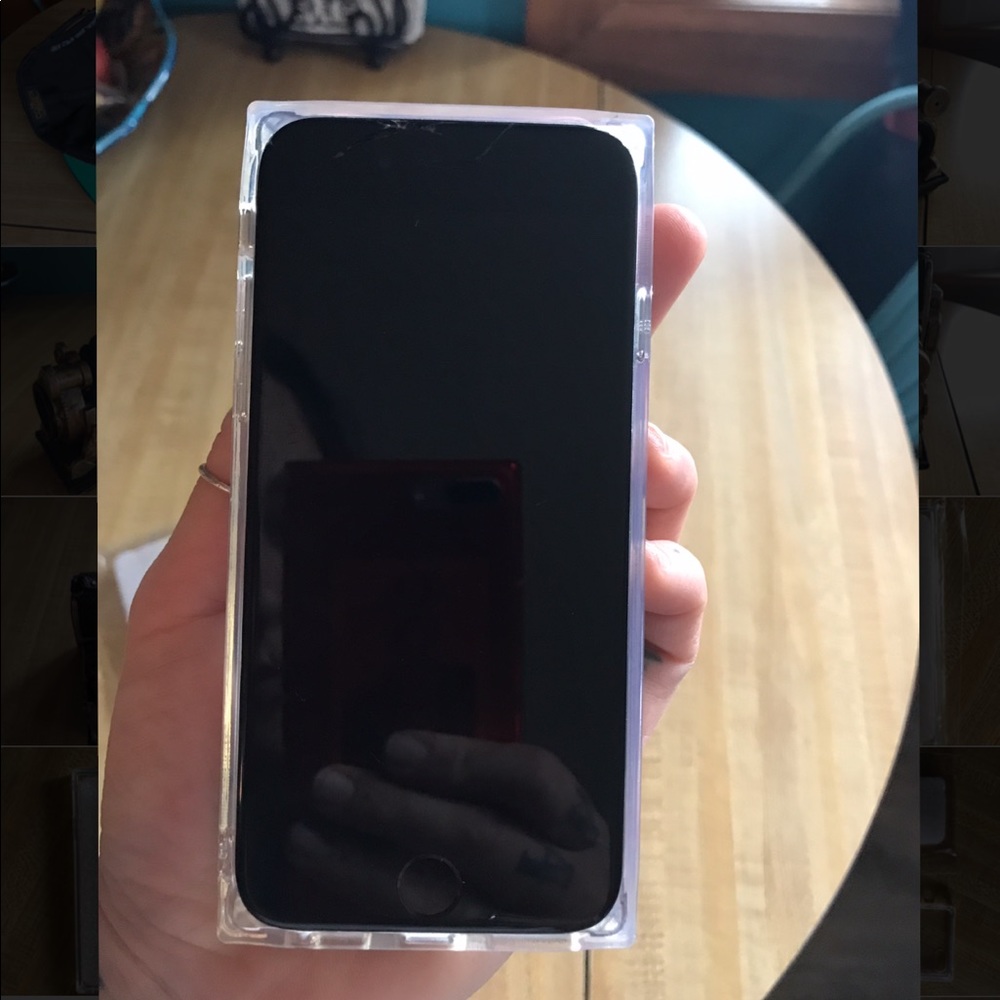 IPHONE 7 7s square cube clear phone case modern